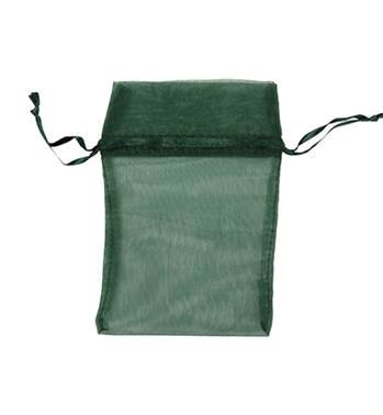 dark green organza drawstring bag 27216-bx